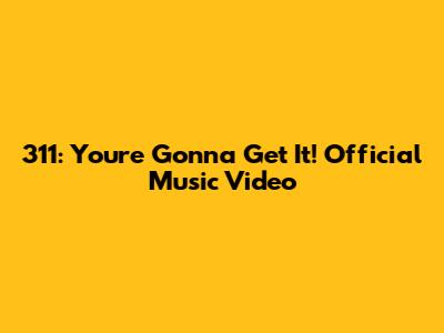 311: "You're Gonna Get It!" Official Music Video
