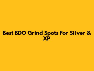 Best BDO Grind Spots For Silver & XP