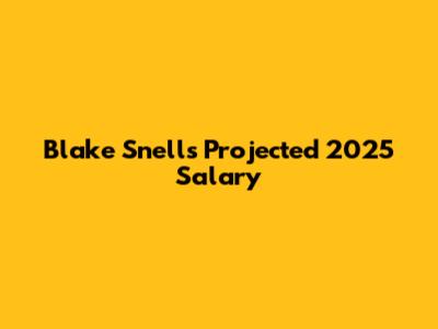 Blake Snell's Projected 2025 Salary