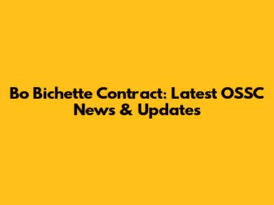 Bo Bichette Contract: Latest OSSC News & Updates