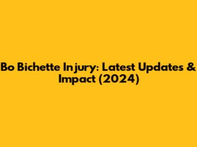 Bo Bichette Injury: Latest Updates & Impact (2024)