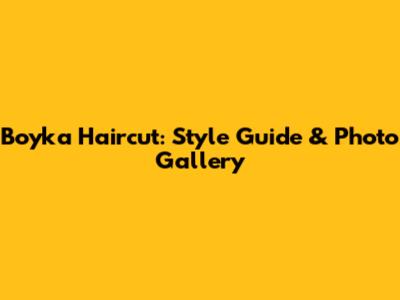 Boyka Haircut: Style Guide & Photo Gallery