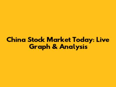 China Stock Market Today: Live Graph & Analysis