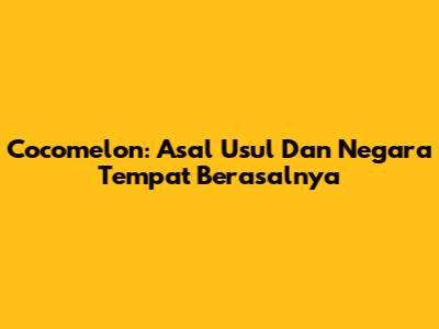 Cocomelon: Asal Usul Dan Negara Tempat Berasalnya