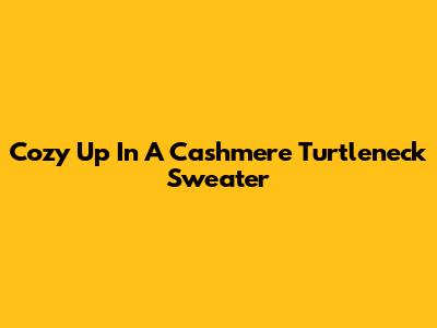 Cozy Up In A Cashmere Turtleneck Sweater