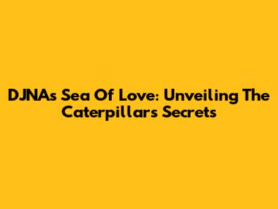 DJNA's Sea Of Love: Unveiling The Caterpillar's Secrets