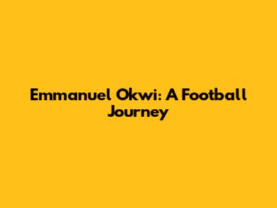 Emmanuel Okwi: A Football Journey