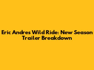 Eric Andre's Wild Ride: New Season Trailer Breakdown