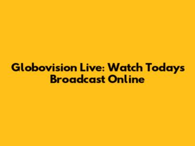 Globovision Live: Watch Today's Broadcast Online