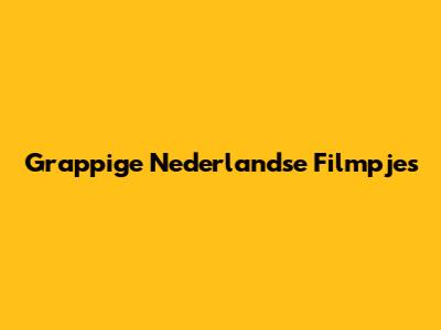 Grappige Nederlandse Filmpjes