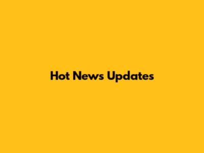 Hot News Updates
