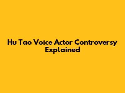 Hu Tao Voice Actor Controversy Explained