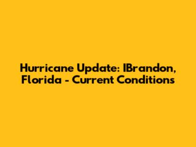Hurricane Update: IBrandon, Florida - Current Conditions