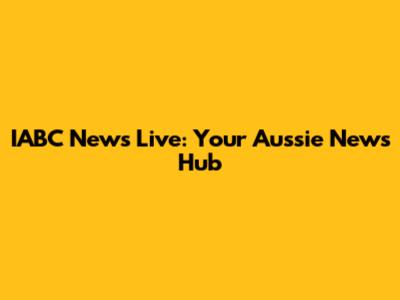 IABC News Live: Your Aussie News Hub