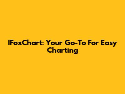 IFoxChart: Your Go-To For Easy Charting