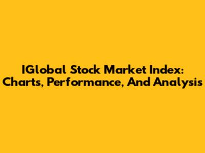 IGlobal Stock Market Index: Charts, Performance, And Analysis