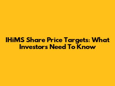 IHiMS Share Price Targets: What Investors Need To Know