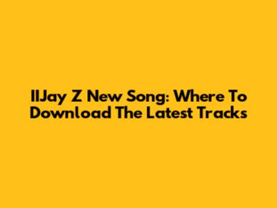 IIJay Z New Song: Where To Download The Latest Tracks