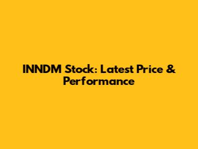 INNDM Stock: Latest Price & Performance