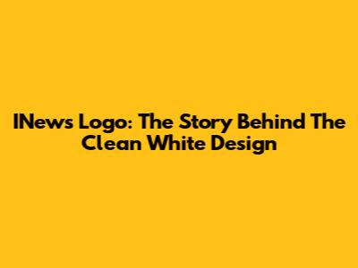 INews Logo: The Story Behind The Clean White Design