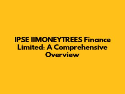 IPSE IIMONEYTREES Finance Limited: A Comprehensive Overview