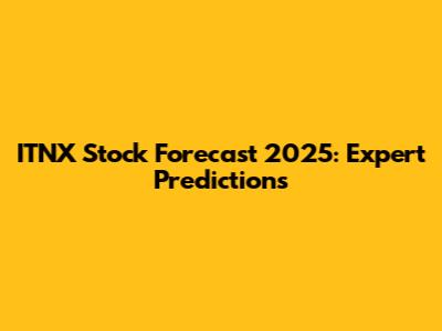 ITNX Stock Forecast 2025: Expert Predictions