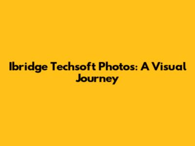 Ibridge Techsoft Photos: A Visual Journey