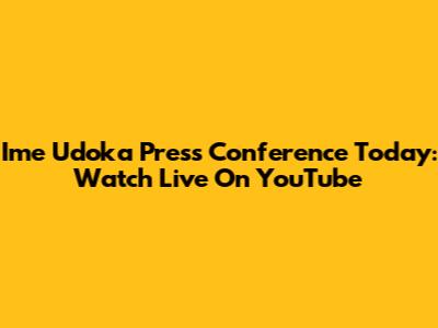 Ime Udoka Press Conference Today: Watch Live On YouTube