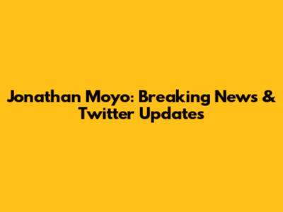 Jonathan Moyo: Breaking News & Twitter Updates