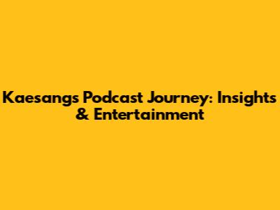 Kaesang's Podcast Journey: Insights & Entertainment