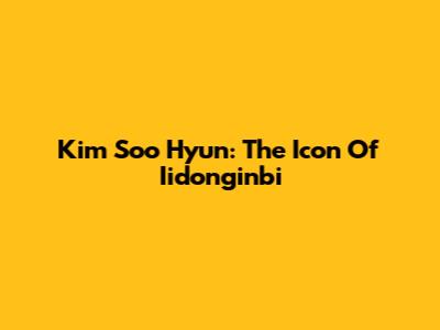 Kim Soo Hyun: The Icon Of Iidonginbi