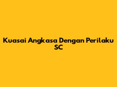 Kuasai Angkasa Dengan Perilaku SC
