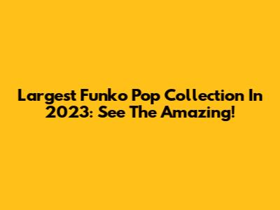 Largest Funko Pop Collection In 2023: See The Amazing!
