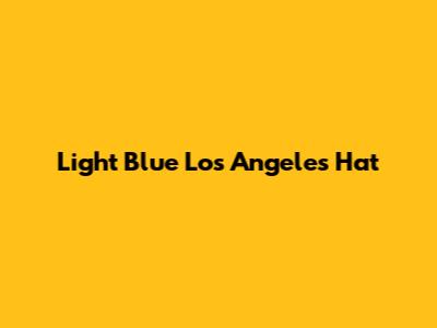 Light Blue Los Angeles Hat
