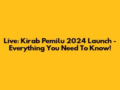 Live: Kirab Pemilu 2024 Launch - Everything You Need To Know!