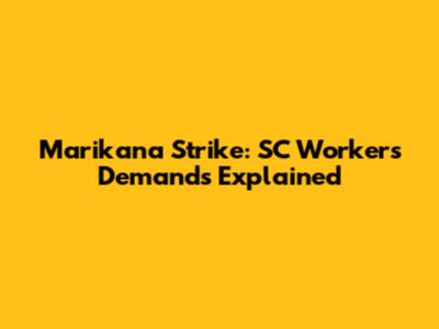 Marikana Strike: SC Workers' Demands Explained