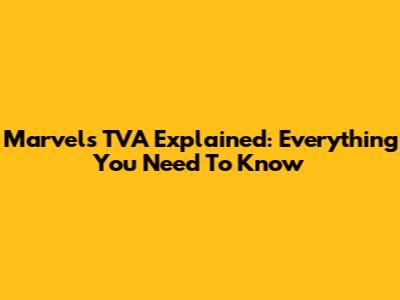 Marvel's TVA Explained: Everything You Need To Know