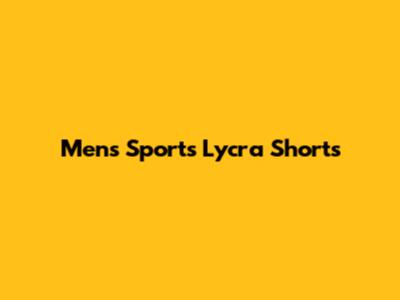 Men's Sports Lycra Shorts