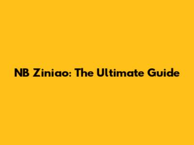 NB Ziniao: The Ultimate Guide