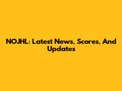 NOJHL: Latest News, Scores, And Updates