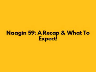 Naagin 59: A Recap & What To Expect!