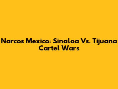 Narcos Mexico: Sinaloa Vs. Tijuana Cartel Wars
