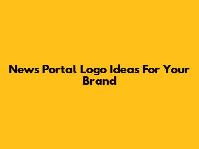 News Portal Logo Ideas For Your Brand