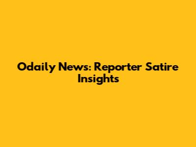 Odaily News: Reporter Satire Insights