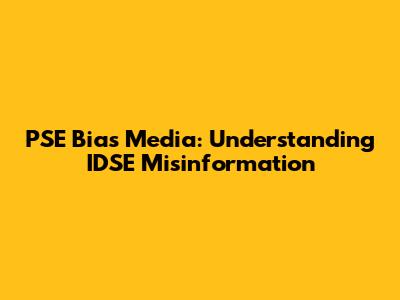 PSE Bias Media: Understanding IDSE Misinformation
