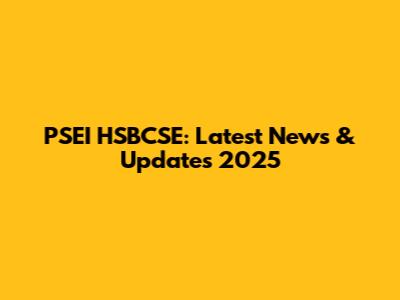 PSEI HSBCSE: Latest News & Updates 2025