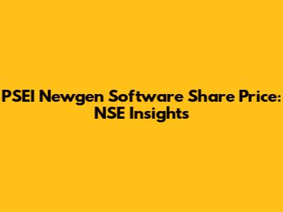 PSEI Newgen Software Share Price: NSE Insights
