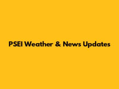 PSEI Weather & News Updates