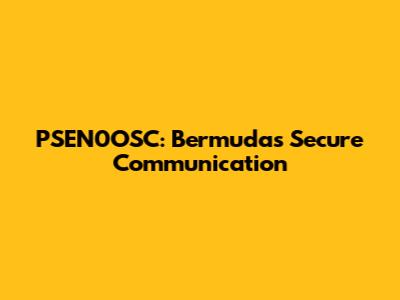 PSEN0OSC: Bermuda's Secure Communication