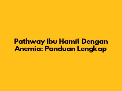 Pathway Ibu Hamil Dengan Anemia: Panduan Lengkap